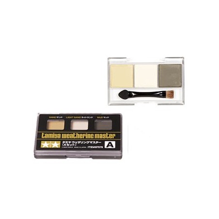 Palette de pastels secs pour les finitions Coloris : Sable, Sable clair, Boue