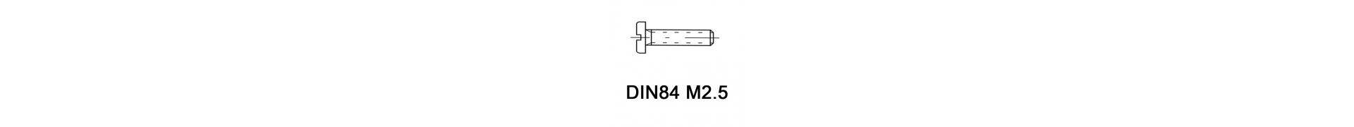 DIN84 M2.5