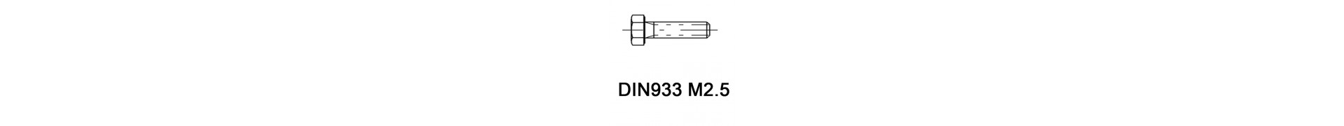 DIN933 M2.5