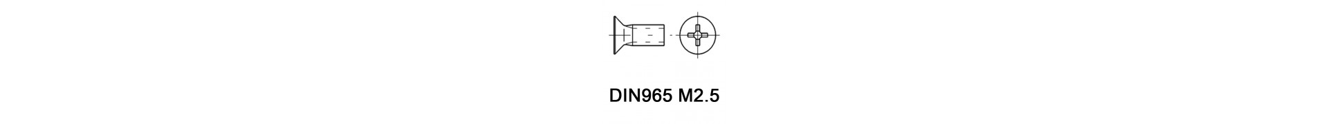 DIN965 M2.5