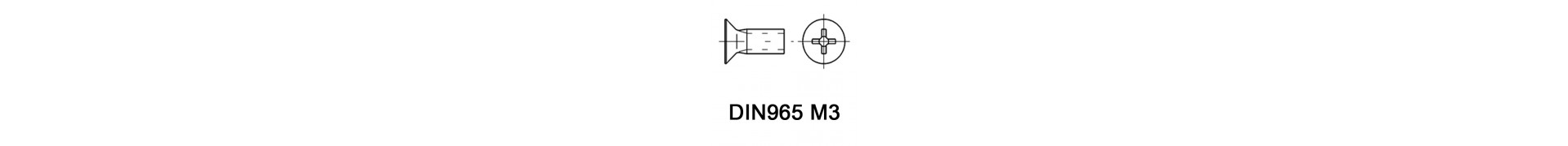 DIN965 M3