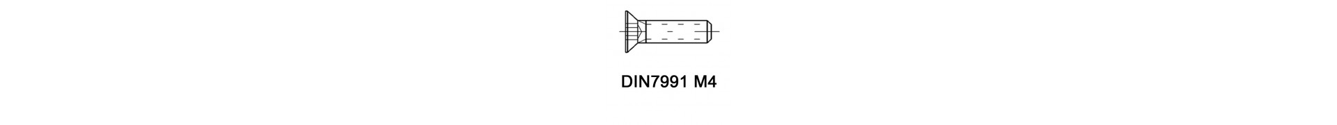 DIN7991 M4