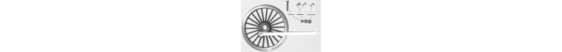 Roues traction vapeur Allen Gibson