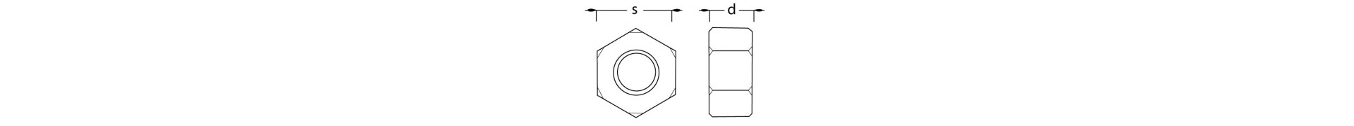 DIN 934 TR (taille réduite)